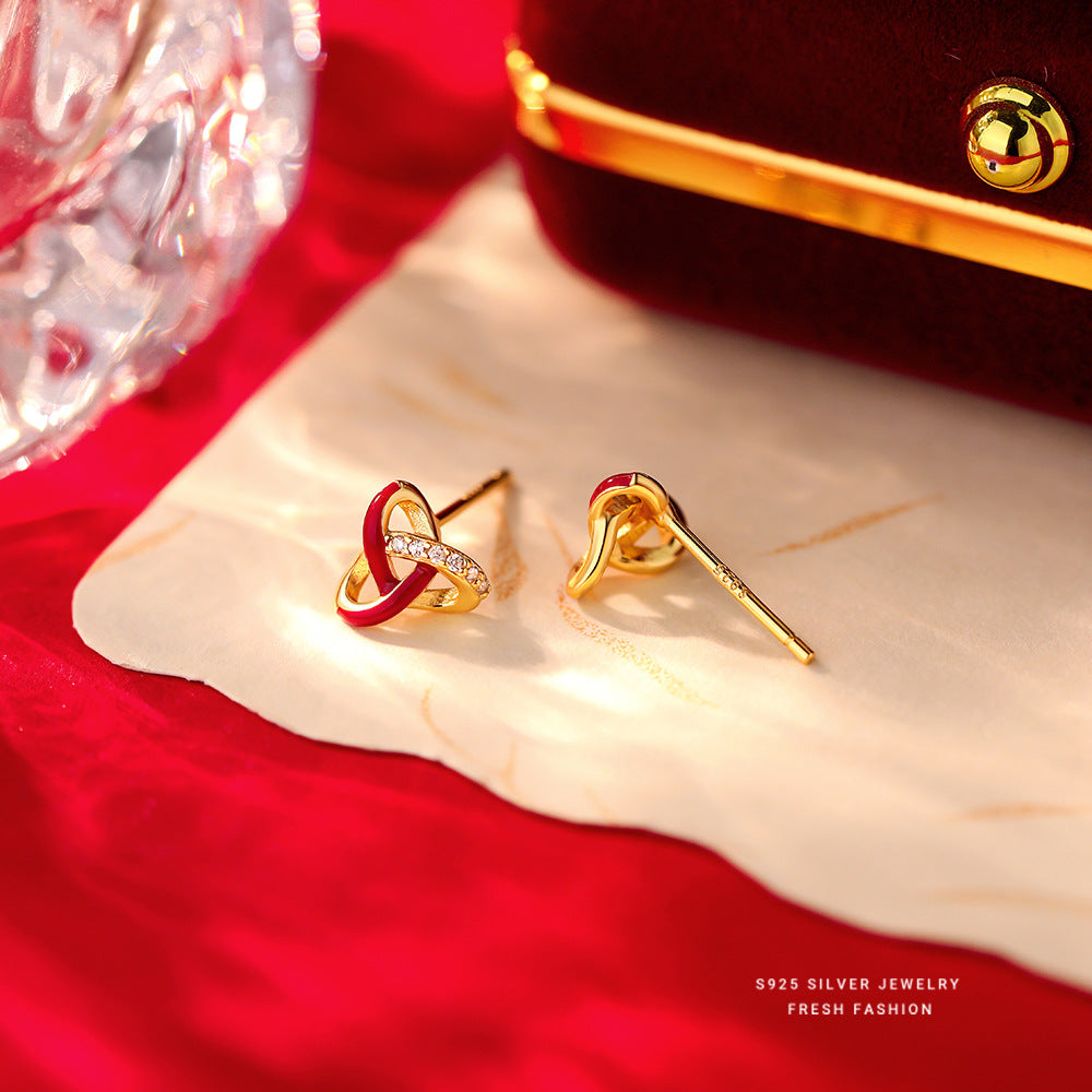 C廠 S925純銀｜ 三角同心結耳環 批發 折扣@洽客服 26.01.W2「E6059」