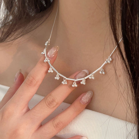 C3廠 韓國韓版小葡萄串珠S925純銀項鍊 批發 折扣@洽客服 25.11.W1「hxl360」