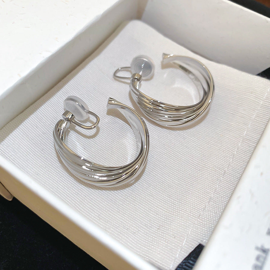 A2廠 韓國韓版扭曲圓形蚊香盤銀針耳環 批發 折扣@洽客服 25.10.W5「HE28781」