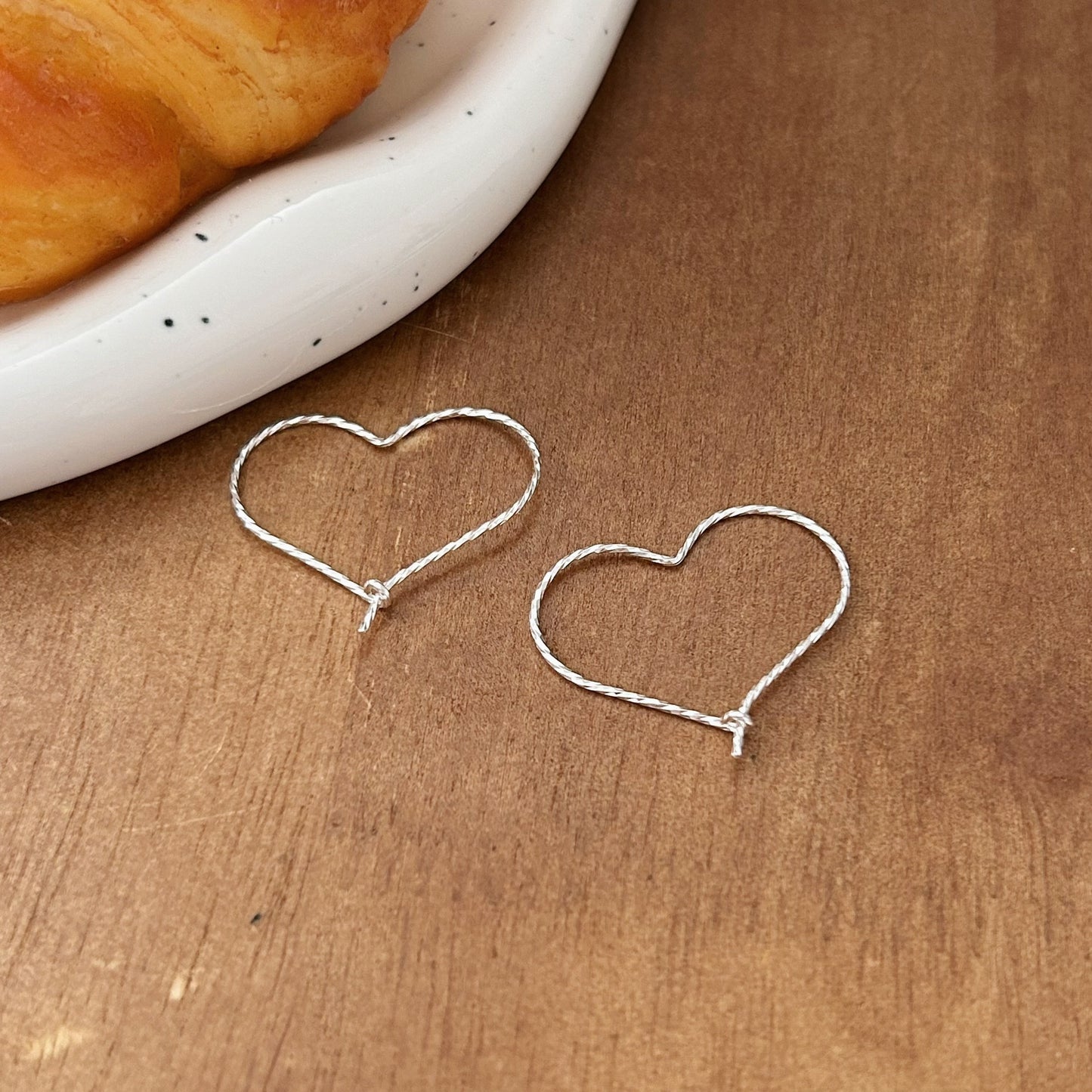 C3廠 韓國韓版線條愛心S925純銀耳環 批發 折扣@洽客服 25.11.W1「ES039-1」