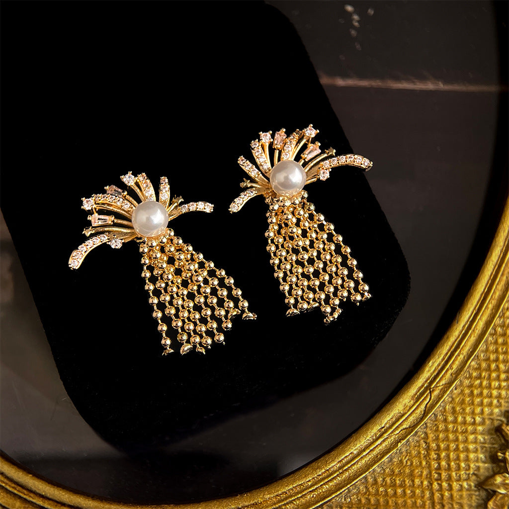 A廠 韓系款 煙火浪漫~爆閃煙火鋯石銀針耳環 批發 折扣@洽客服 26.03.W1「7136」