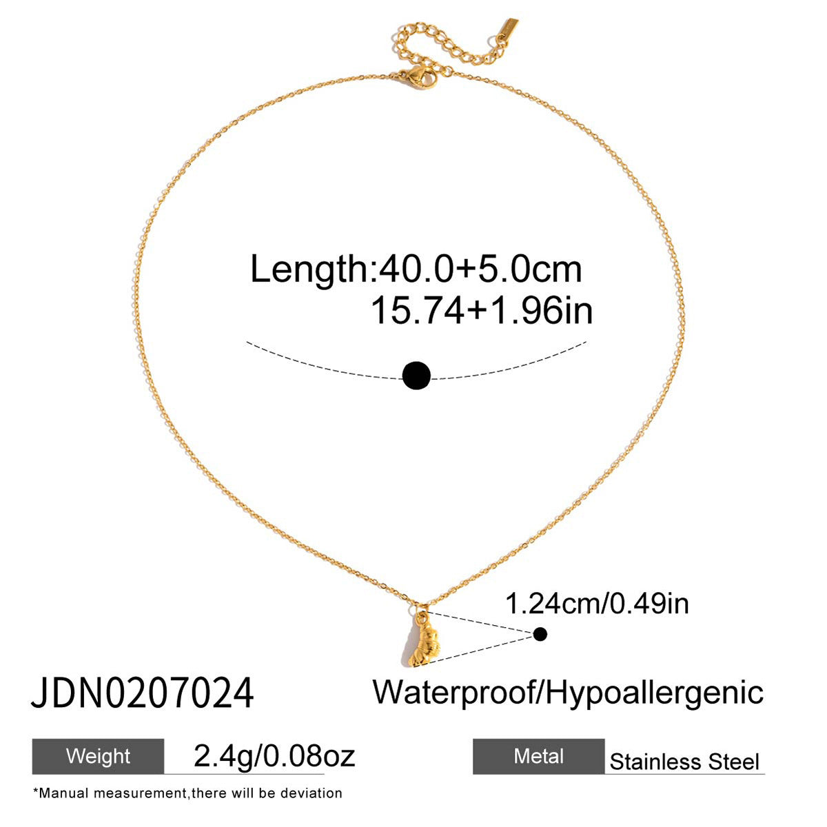 B廠 歐美款 Merinda  鈦鋼鍍18K金項鍊 批發 折扣@洽客服 25.10.W5「JDN0207024」