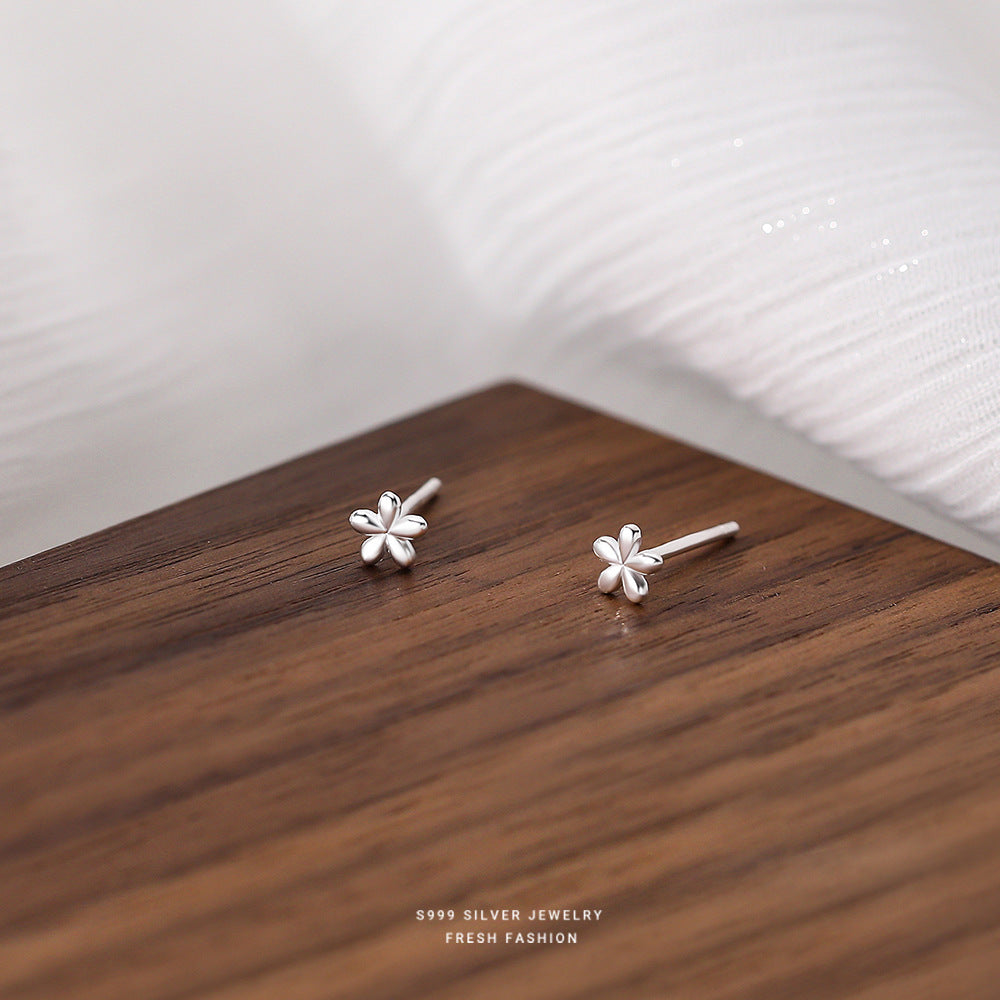 C廠  S999足銀｜ 迷你花朵耳環 批發 折扣@洽客服 26.01.W2「CE135」
