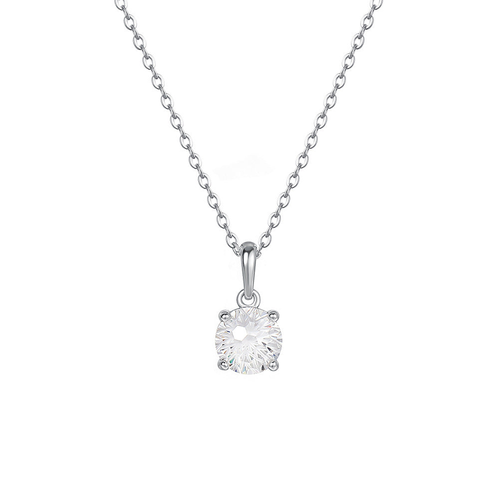 C廠 S925純銀｜四爪煙火彩色鋯石項鍊 批發 折扣@洽客服 25.01.W4「A4869」