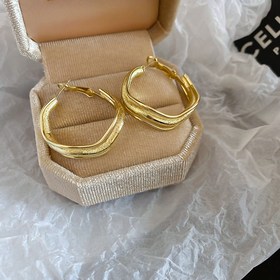 A2廠 韓國韓版不規則金屬耳圈 批發 折扣@洽客服 25.11.W3「HE29402」