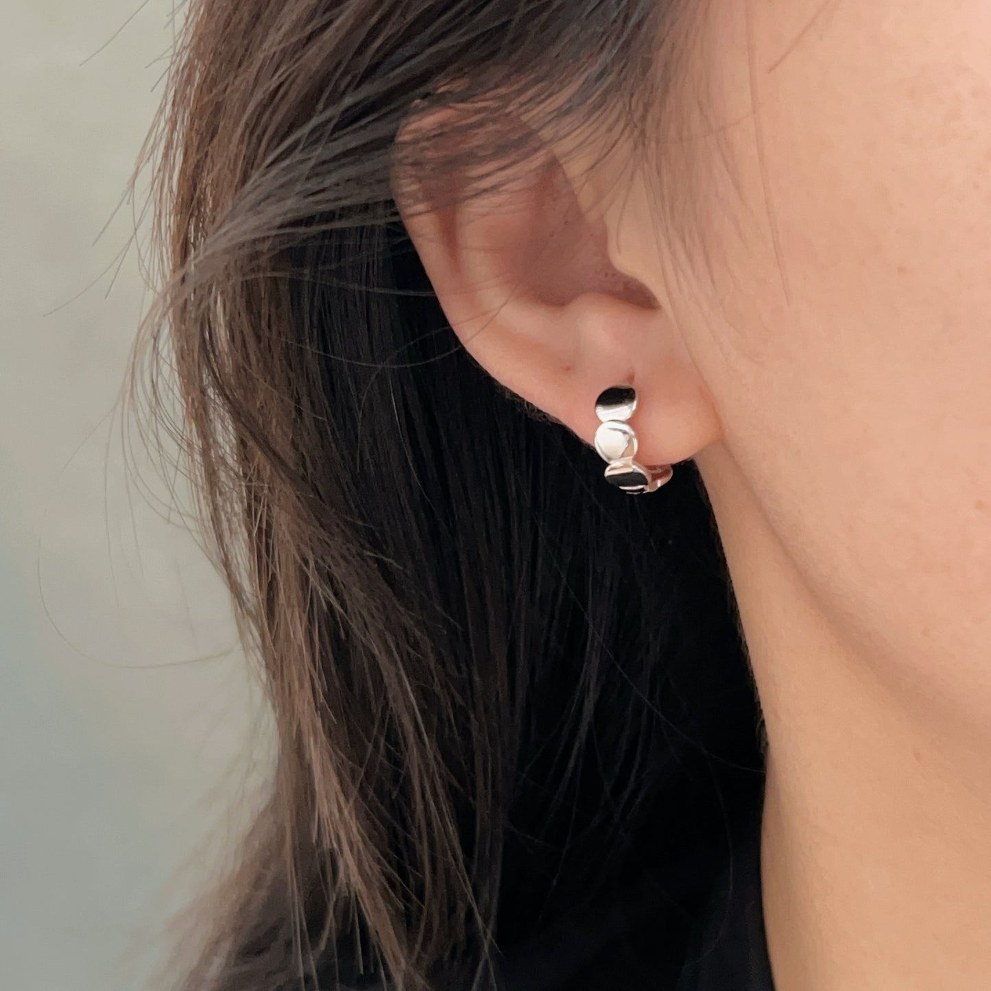 C3廠 韓國韓版魚鱗幾何S999足銀耳環批發 折扣@洽客服 25.03.W2「ses116」