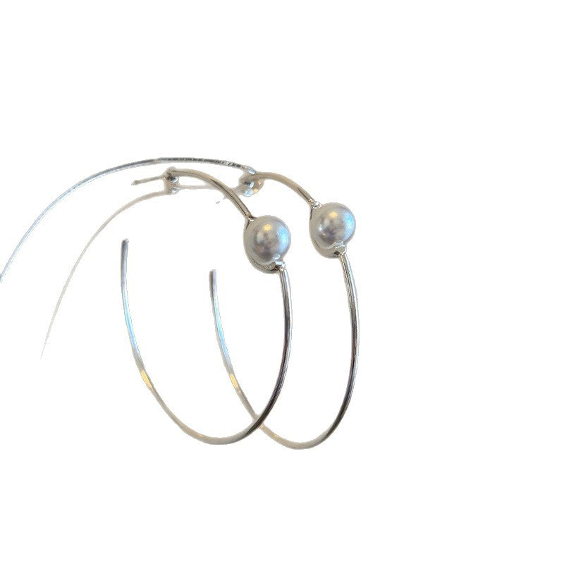 A2廠 韓國韓版圓形珍珠鍍18k金耳圈 批發 折扣@洽客服 25.08.W5「WE4076」