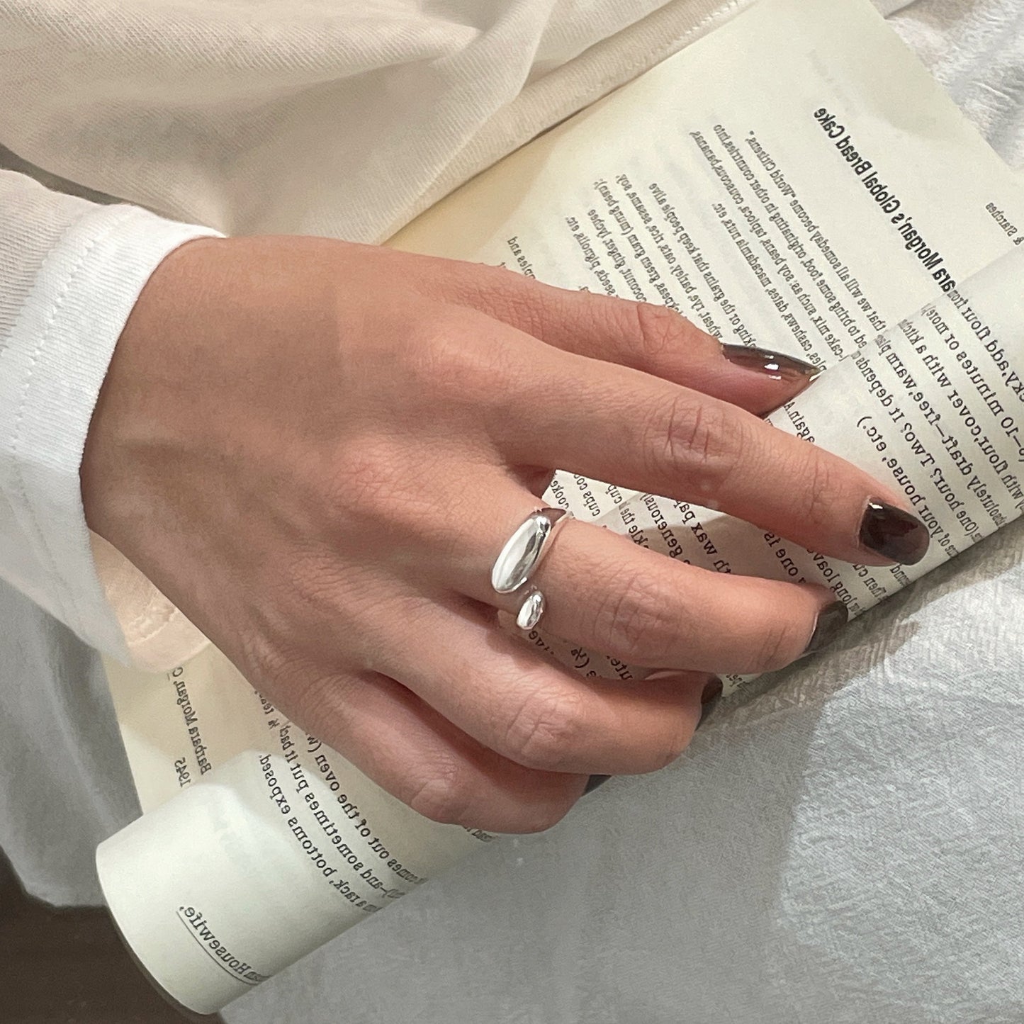 C2廠 韓系限量款幾何水滴S925純銀戒指批發 折扣@洽客服 26.03.W3「XSR1077」