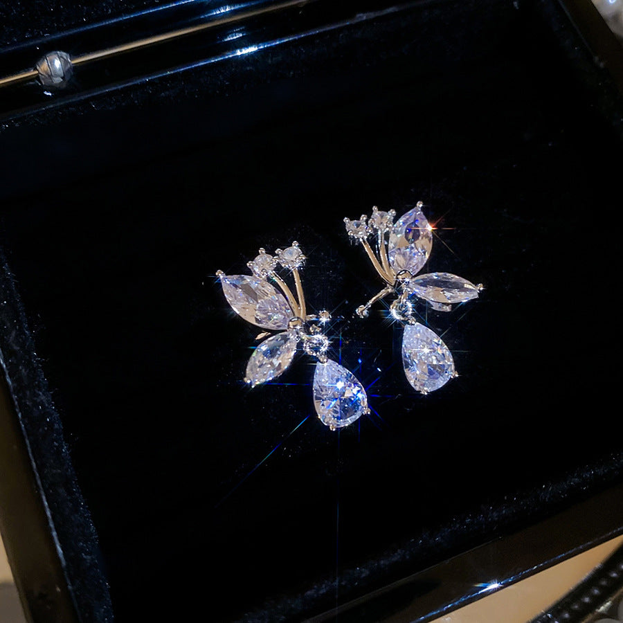 A2廠 韓國韓版水滴蝴蝶耳夾 批發 折扣@洽客服 25.11.W2「HE29206」