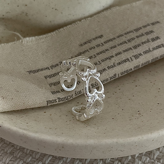 C2廠 韓系限量款復古愛心S925純銀戒指批發 折扣@洽客服 26.03.W3「XSR1104」