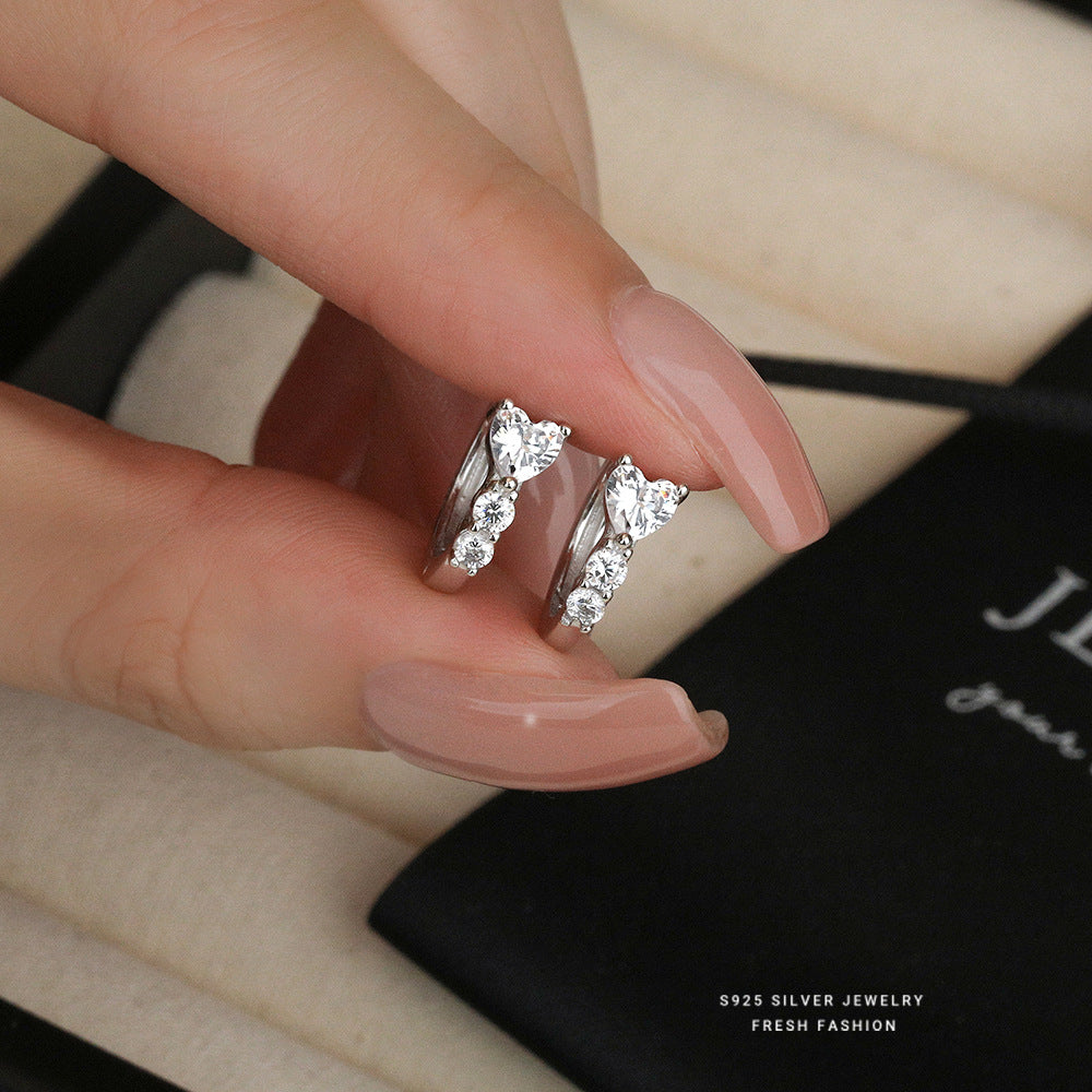 C廠 韓國韓版精緻愛心S925純銀耳環 批發 折扣@洽客服 25.11.26「E5790」