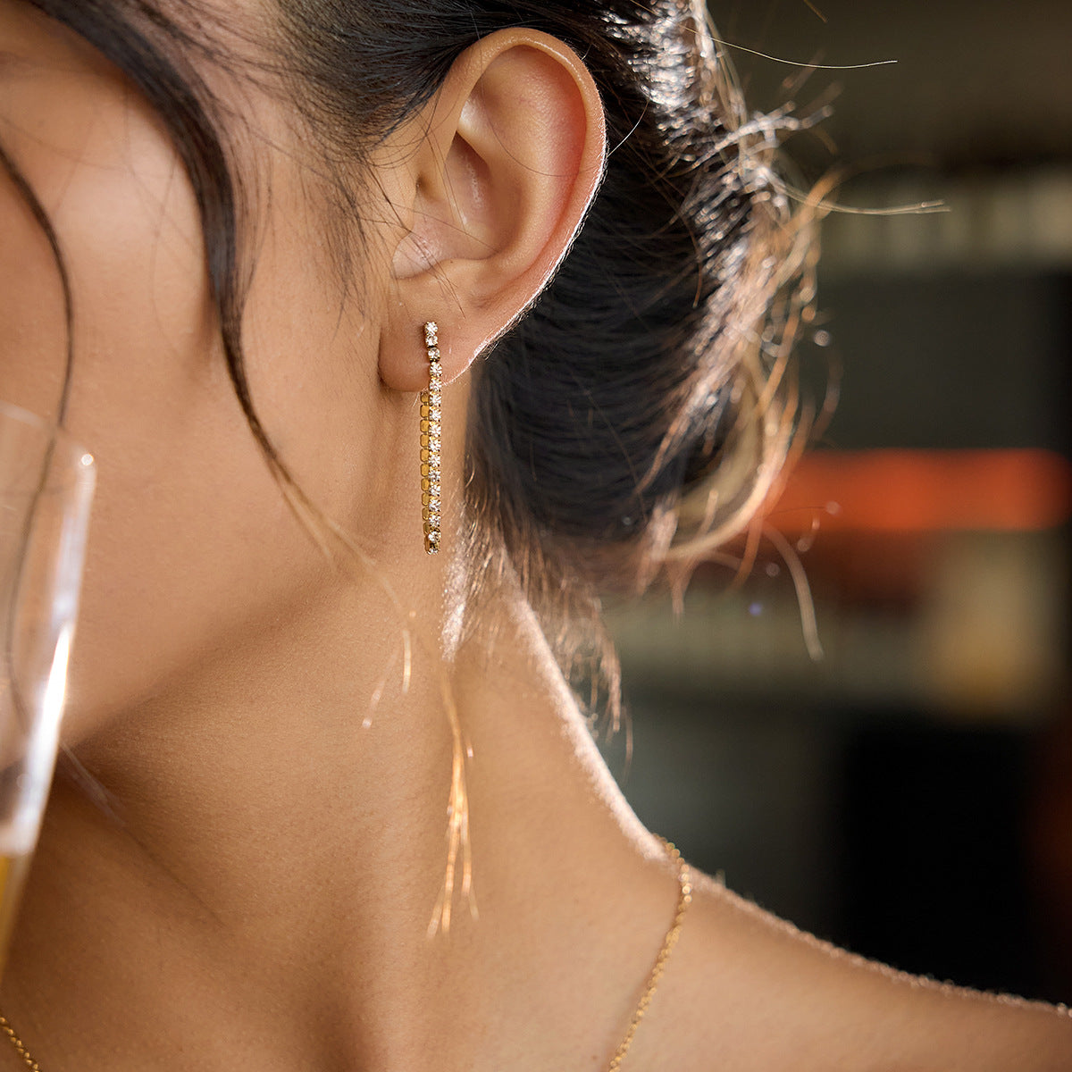 B廠 歐美款 ZOE 鈦鋼鍍18K金耳環 批發 折扣@洽客服 25.11.W2 「JDE0307061」