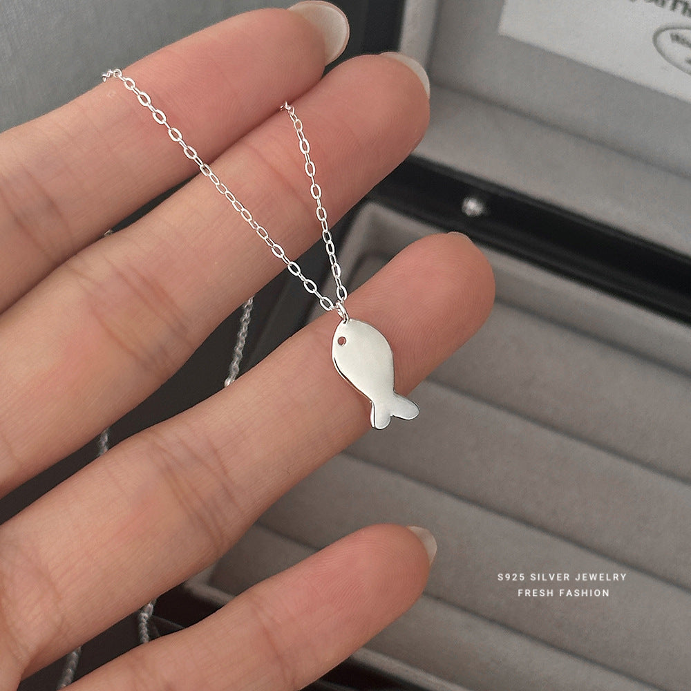 C廠 S925純銀｜韓國韓版小魚餅乾項鍊 批發 折扣@洽客服 26.01.W3「A4877」