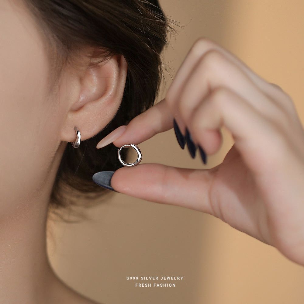 C廠 韓國韓版莫比烏斯S999純銀耳環 批發 折扣@洽客服 24.11.W2「E5758-999」