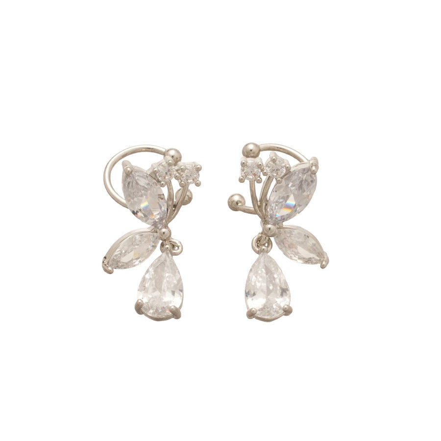 A2廠 韓國韓版水滴蝴蝶耳夾 批發 折扣@洽客服 25.11.W2「HE29206」