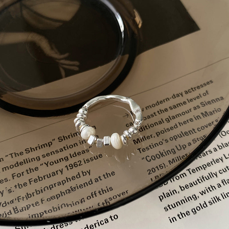 A2廠 韓國韓版金屬珍珠不規則串珠戒指 批發 折扣@洽客服 25.12.W4「WR614」