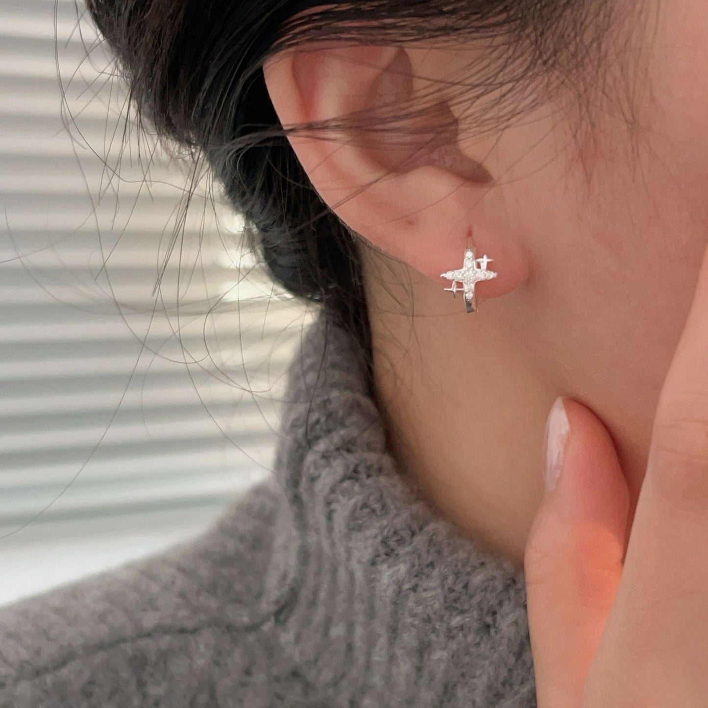 C3廠 韓國韓版S925純銀｜滿天星耳環 批發 折扣@洽客服 26.02.W3「es203」