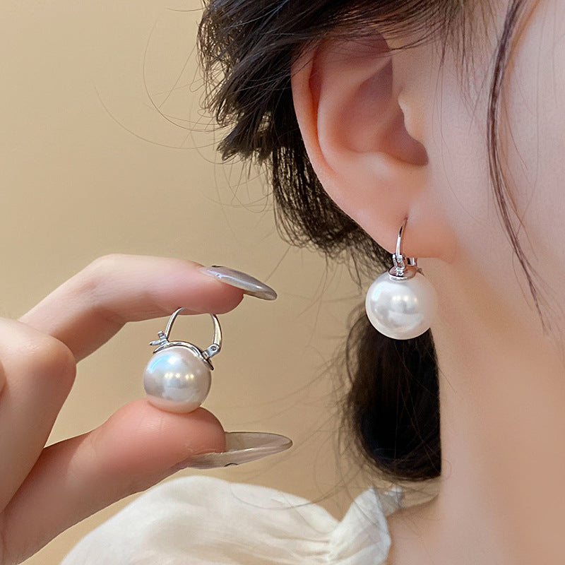 A2廠 韓國韓版圓形珍珠電鍍18K真金銀針耳環 批發 折扣@洽客服 25.11.W1「HE21236」