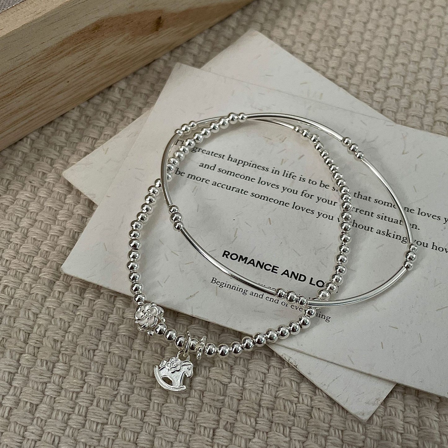 C2廠 韓國韓版馬上有花雙層S925純銀手鍊 批發 折扣@洽客服 26.01.W1「XSB4101」