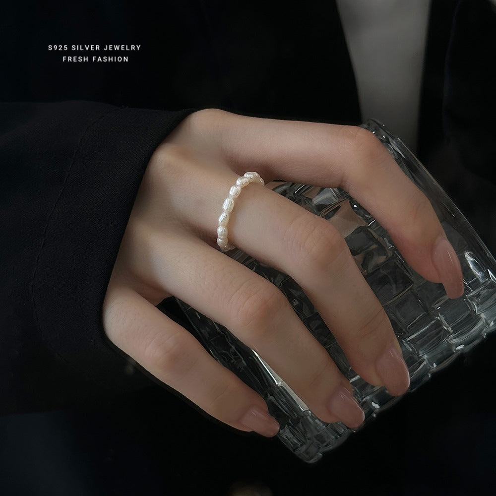 C廠 韓國韓版天然珍珠戒指 批發 折扣@洽客服 25.11.W3「K2420」