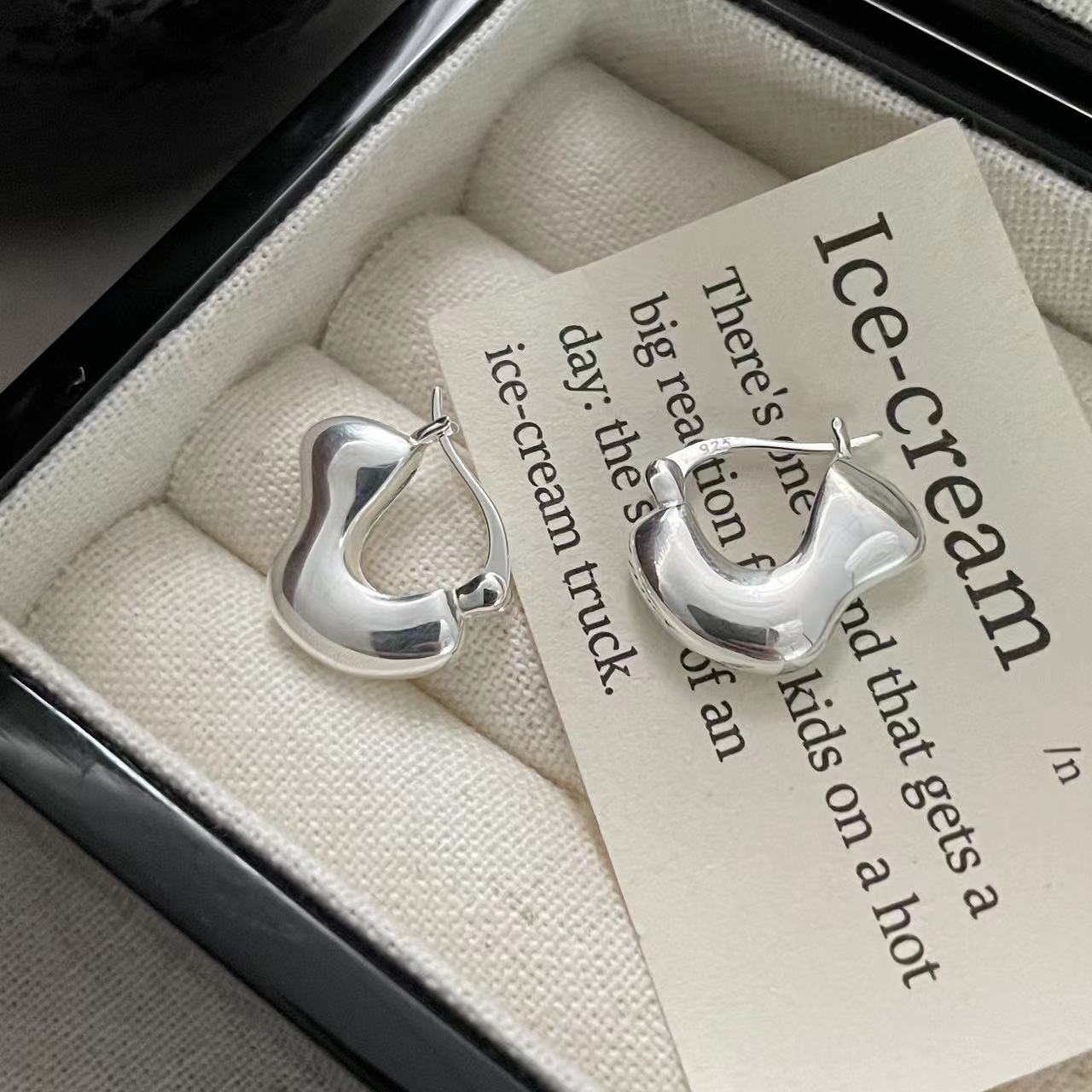 C2廠 韓國韓版異形質感S925純銀耳環 批發 折扣@洽客服 25.11.W1「SE2501」