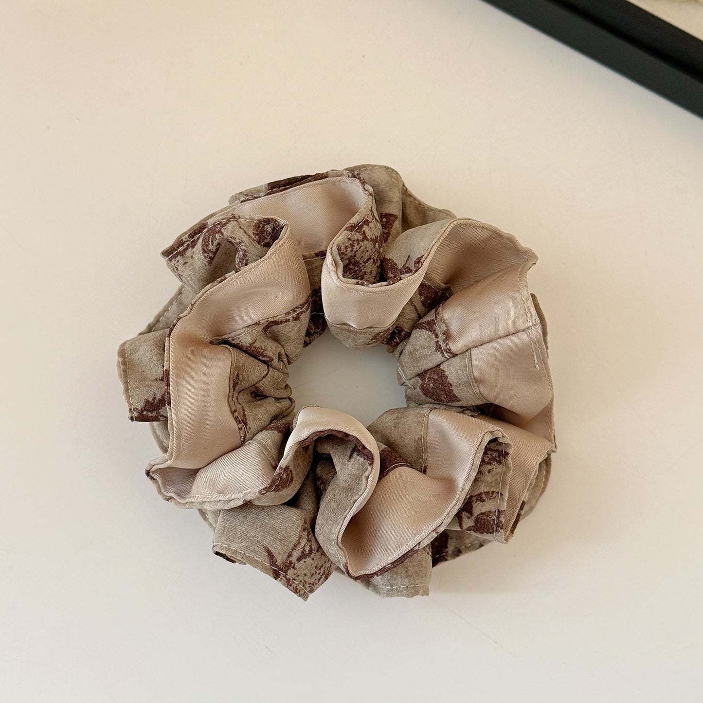 D廠 優雅雙層暈染大腸髮圈髮飾批發 26.04.W3「FQ-0251-4-5-6」