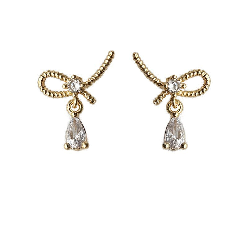 A廠 日韓款簡約小巧單邊蝴蝶結銀針耳環 批發 折扣@洽客服 25.11.W4「4826-4827」