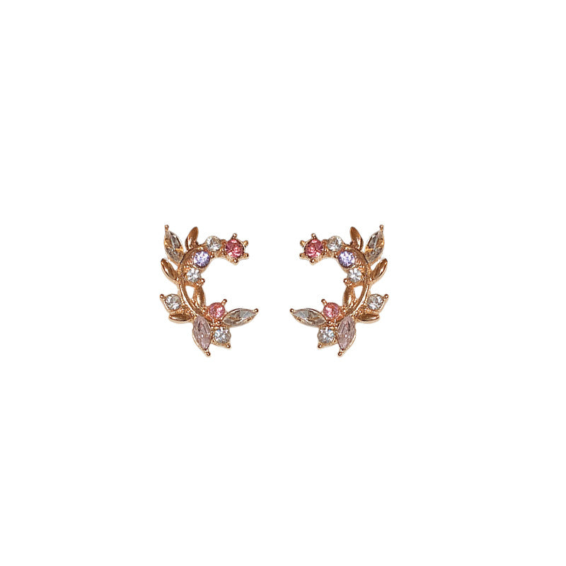 A2廠  維納斯的桂冠韓國銀針耳環「HE16828」23.10.W1