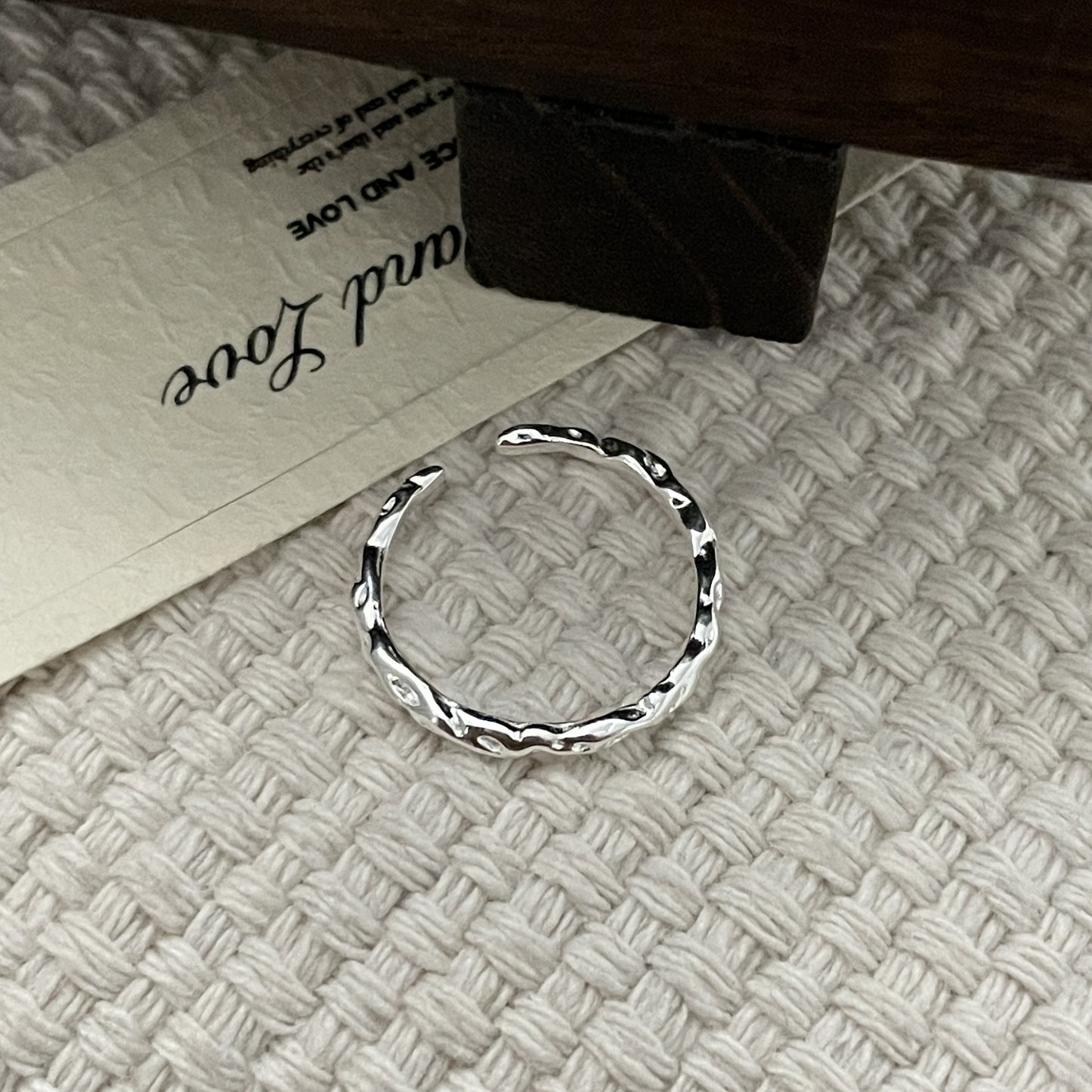 C2廠 韓國韓版肌理感錫紙開口S925純銀戒指 批發 折扣@洽客服 26.01.W1「SR1447」