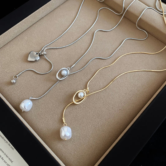 A2廠 韓國韓版愛心可調式珍珠項鍊 批發 折扣@洽客服 25.12.W2「HN10543 HN10544」