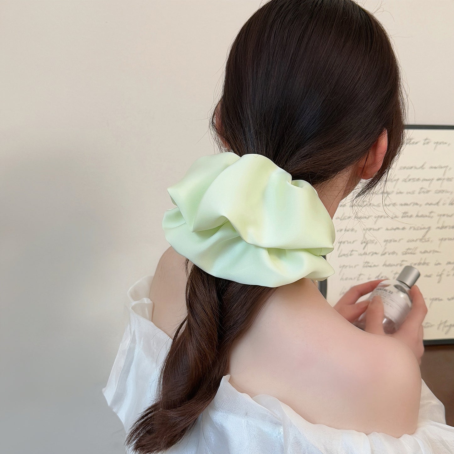 D廠 溫柔布料大腸髮圈批發 折扣@洽客服 26.06.W3「FQ-1051」
