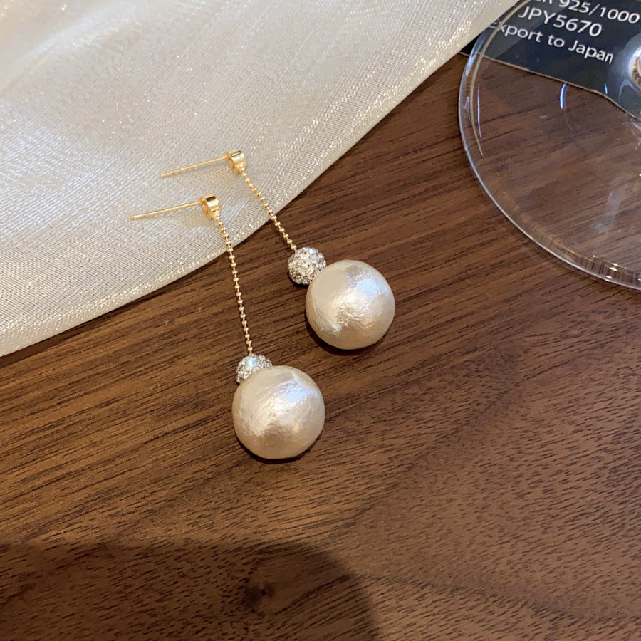 A2廠 韓國韓版鋯石棉花珍珠銀針耳環 批發 折扣@洽客服 25.12.W4「HE26412」