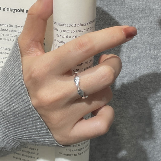 C2廠 韓國韓版波浪笑臉S925純銀戒指 批發 折扣@洽客服 26.01.W1「SR1265」