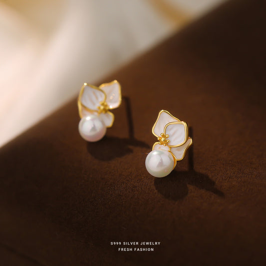 C廠 韓國韓版氣質珍珠S999純銀耳環 批發 折扣@洽客服 25.12.W3「F6671」