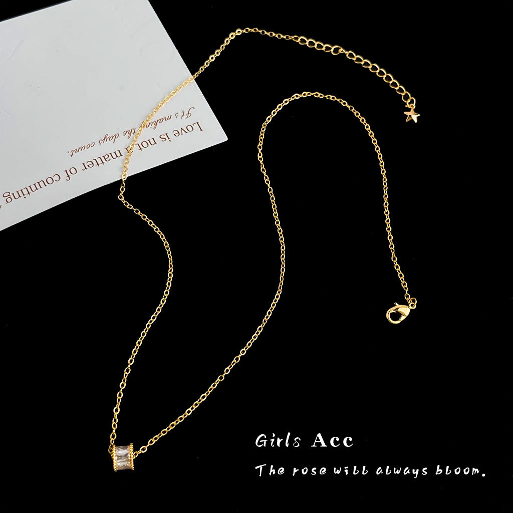 A廠 日韓款輕奢小蠻腰鋯石項鍊 批發 折扣@洽客服 25.12.W2「B-506」