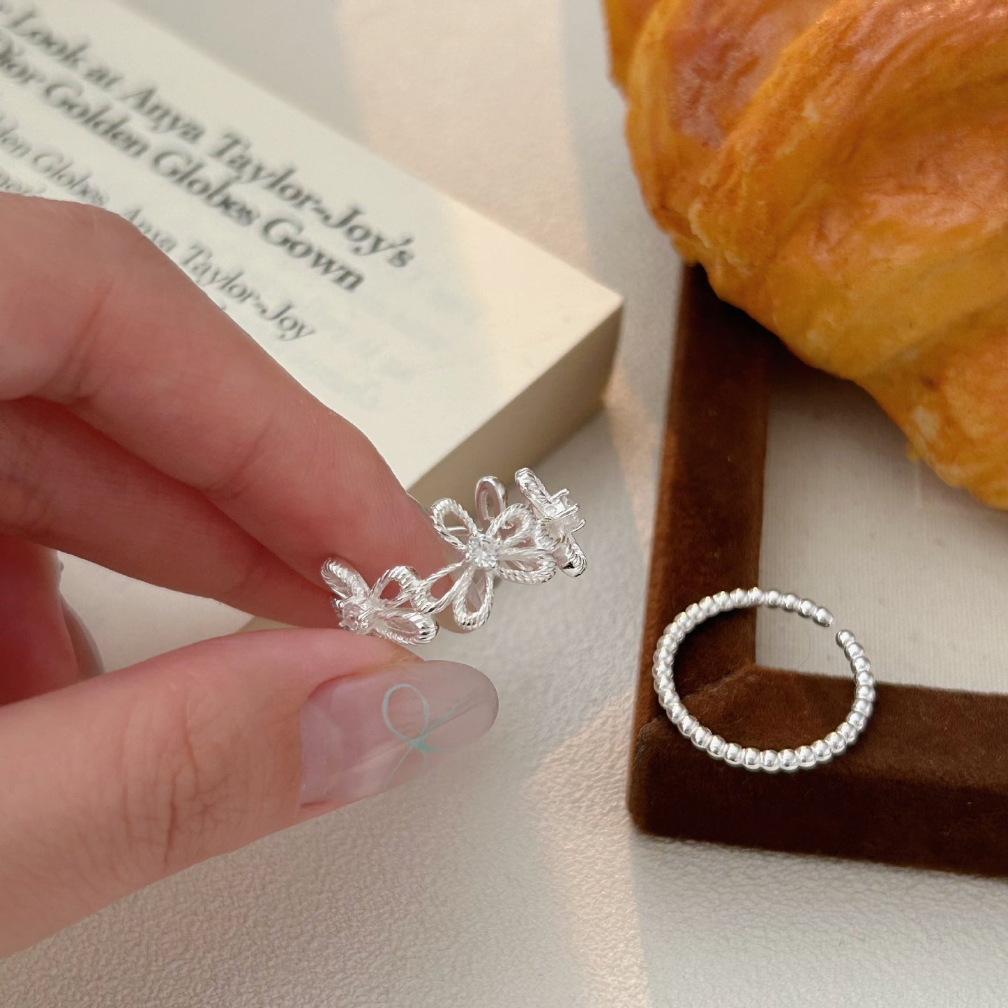 C3廠 韓國韓版鏤空花朵S925純銀戒指 批發 折扣@洽客服 25.11.W1「hjz288 hjz282」