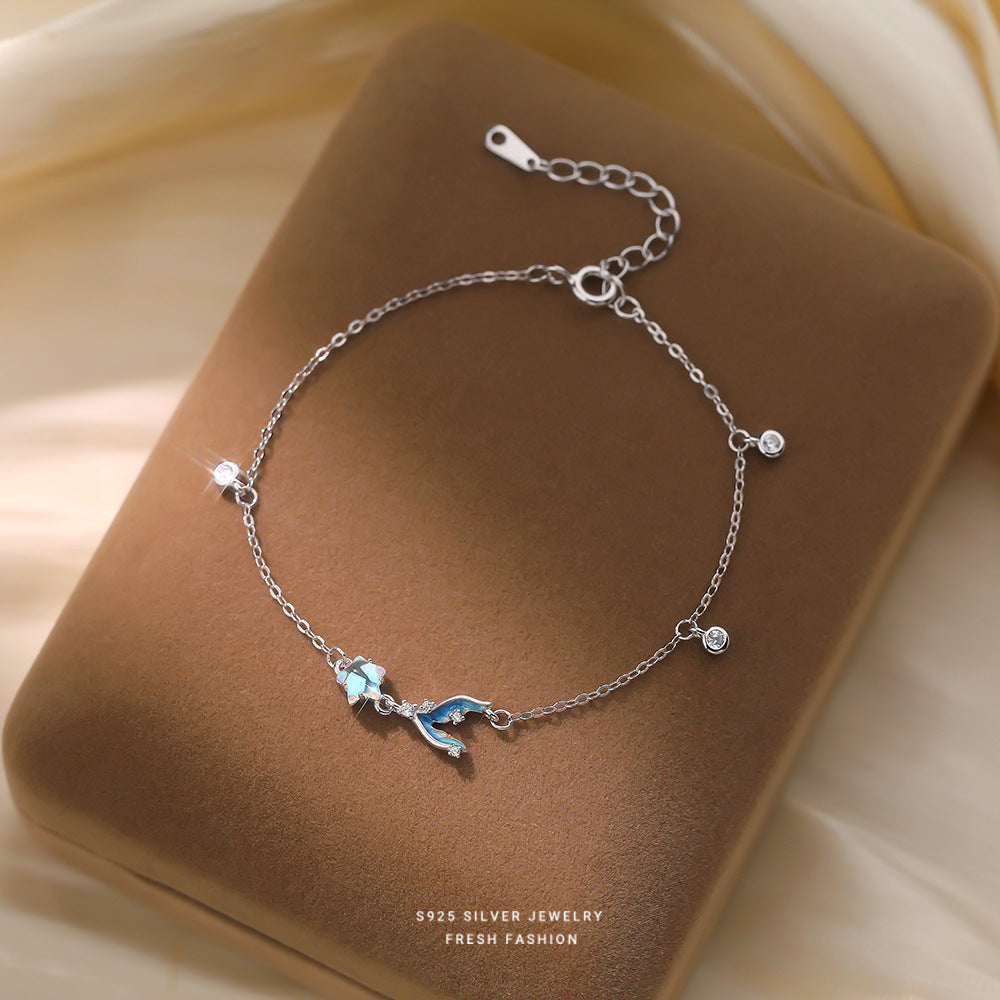 C廠 S925純銀｜ 炫彩美人魚尾手鍊 批發 折扣@洽客服 26.01.W2「L1269」