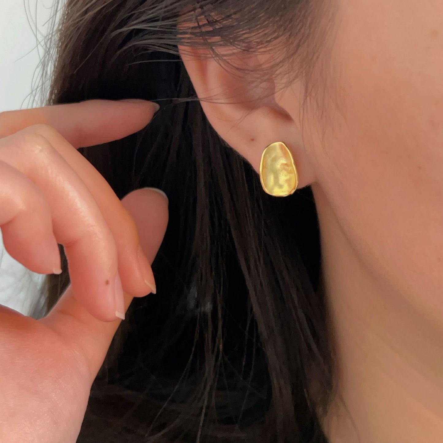 C3廠 韓國韓版S925純銀｜幾何肌理感耳環 批發 折扣@洽客服 26.02.W3「hes147-1」