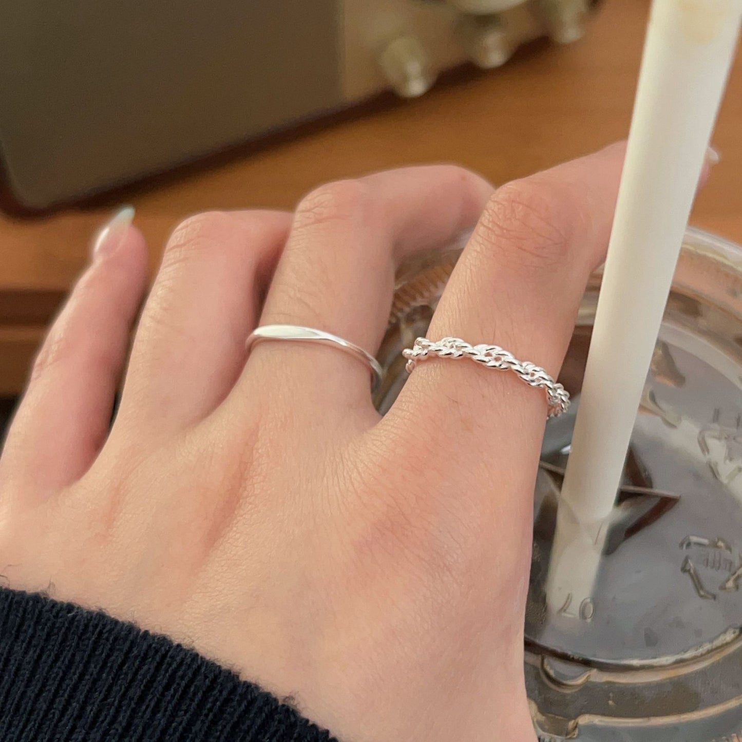 C3廠 韓國韓版幾何編織S925純銀戒指 批發 折扣@洽客服 25.10.W5「hjz285 hjz287」