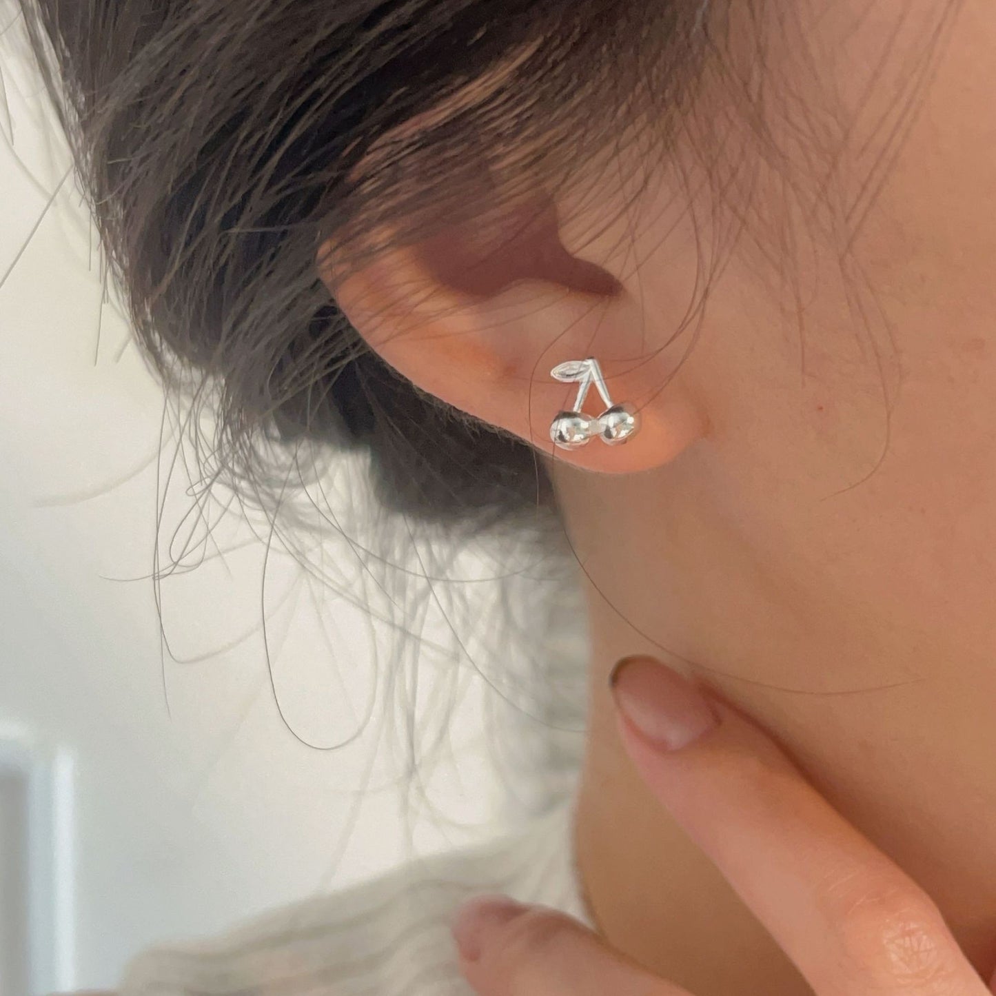 C3廠 韓國韓版櫻桃S925純銀耳環 批發 折扣@洽客服 25.12.W2「es154-1」