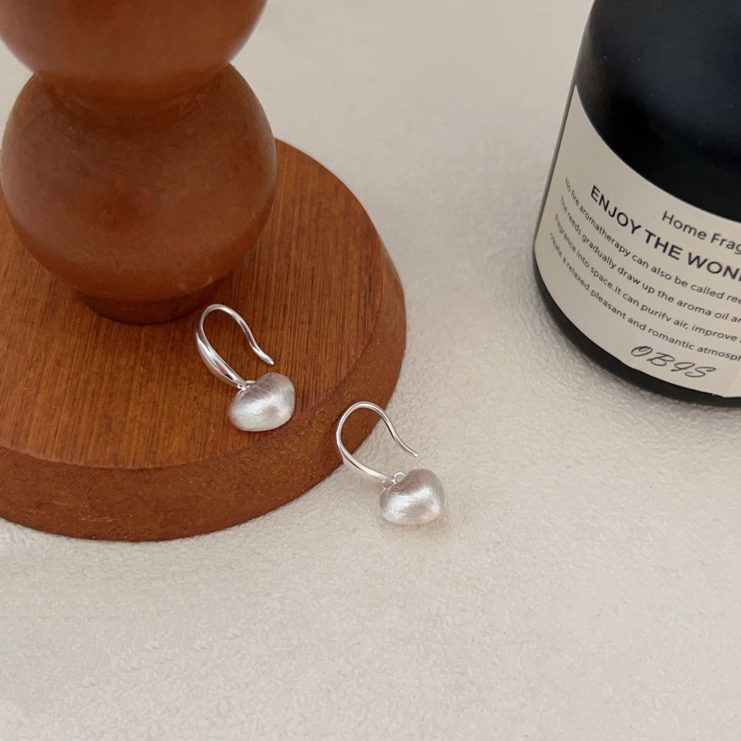 C3廠 韓國韓版拉絲磨砂愛心耳環 批發 折扣@洽客服 25.10.W5「ES107」