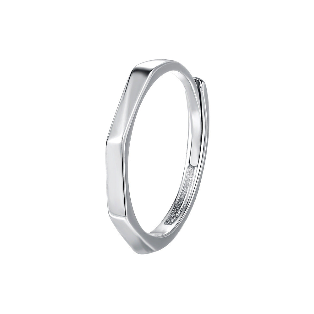 C廠 韓國韓版極簡幾何菱形S999純銀戒指 批發 折扣@洽客服 25.12.W3「K2445」