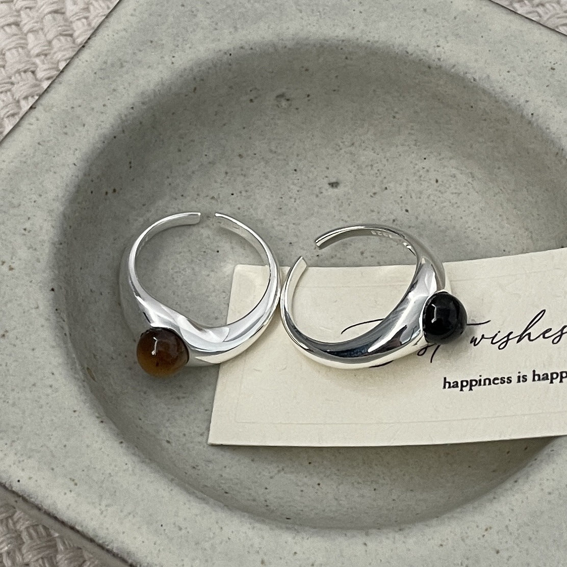 C2廠 韓國韓版瑪瑙 S925純銀戒指 批發 折扣@洽客服 26.01.W1「XSR1061」