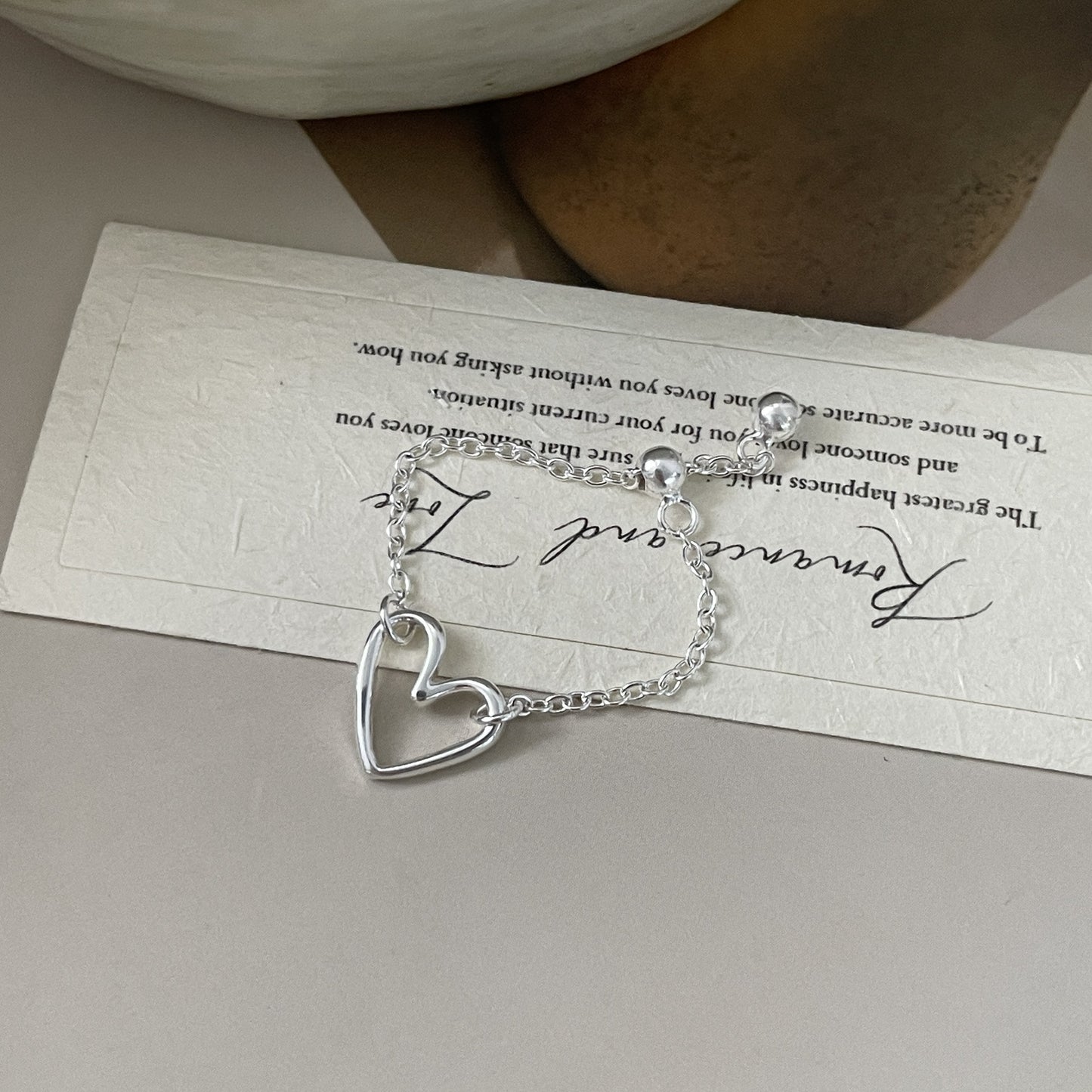 C2廠 925純銀 愛心抽拉可調式戒指 批發 折扣@洽客服 26.01.W2「XSR1403」