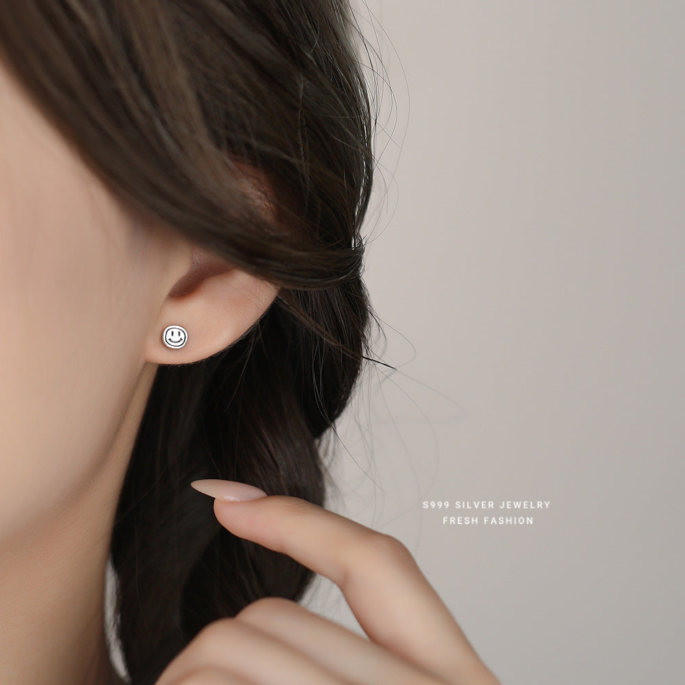 C廠 韓國韓版個性笑臉S999純銀耳環 批發 折扣@洽客服 25.11.W1「E5719 E5720 E5721」