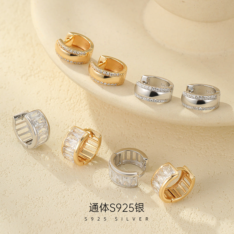 C廠 JESS 寬邊S925純銀耳環批發 折扣@洽客服 26.07.W4「ES3748-ES3756」