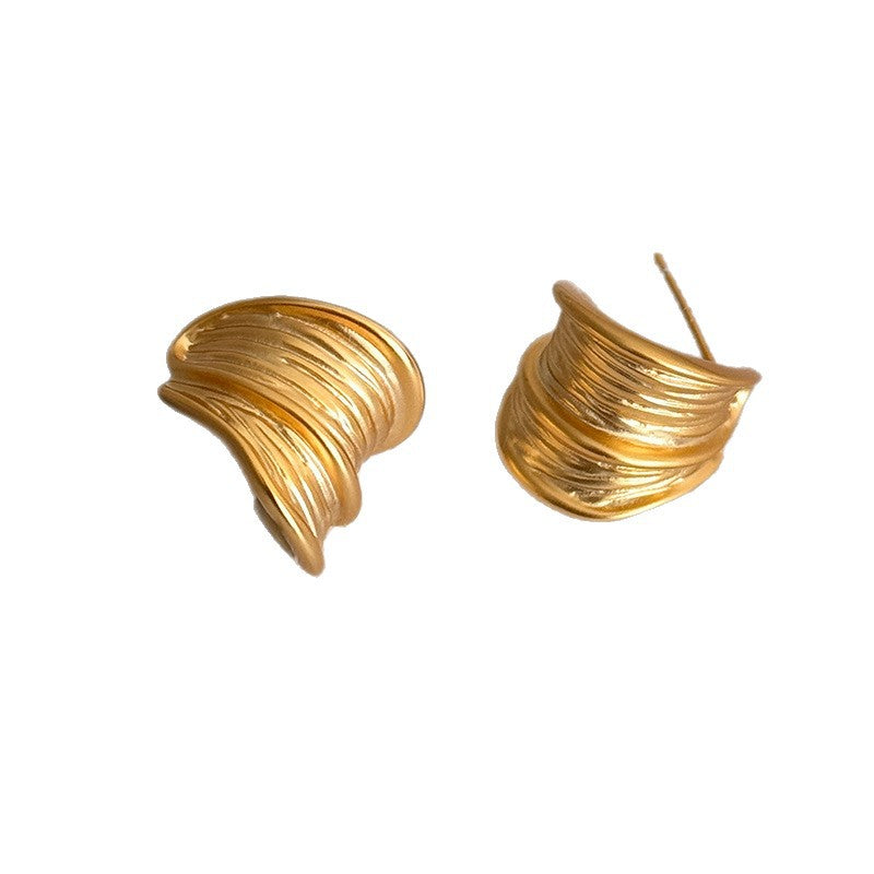 A2廠 韓國韓版拉絲C型金屬銀針耳環 批發 折扣@洽客服 25.12.W4「HE29765」