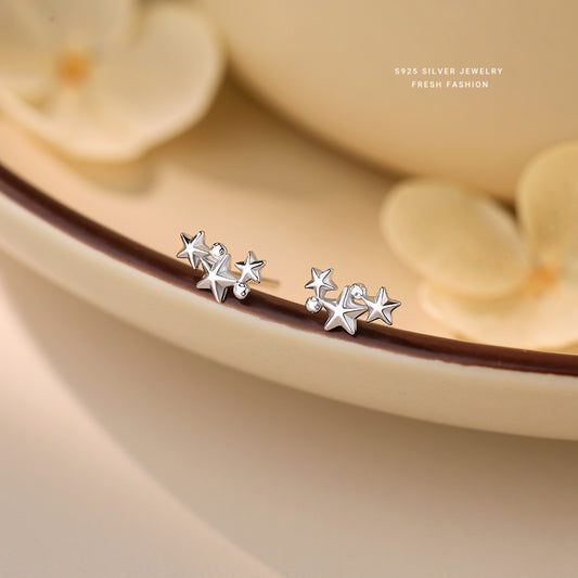 C廠 S925純銀｜韓國韓版小星星耳環 批發 折扣@洽客服 26.02.W3「E6127」