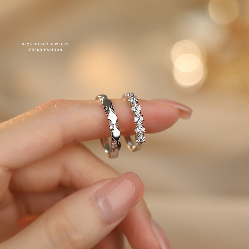 C廠 韓國韓版緣定雙方情侶開口S925純戒指 批發 折扣@洽客服 25.11.W1「K2402  K2403」