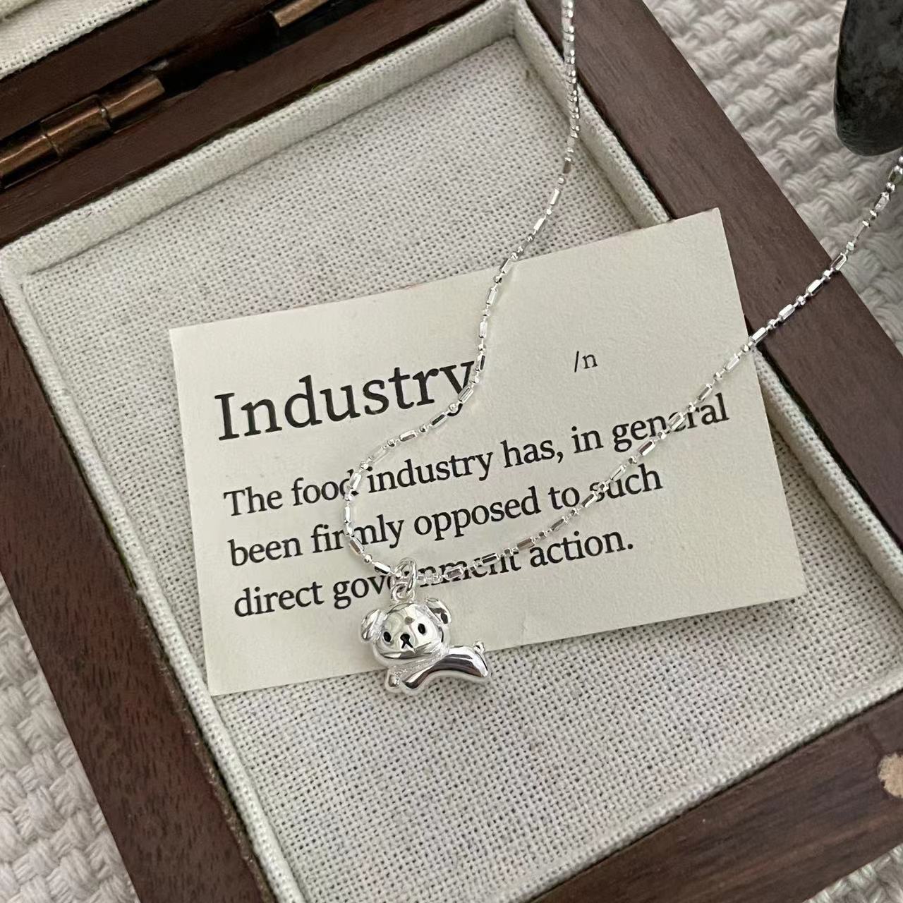 C2廠 韓國韓版小狗狗S925純銀項鍊 批發 折扣@洽客服 25.11.W1「SN3364」